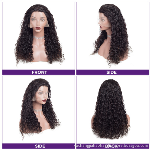 wholesale natural wave raw 100% virgin 360 straight brazilian frontal hd wig full lace front cuticle aligned human hair wigs